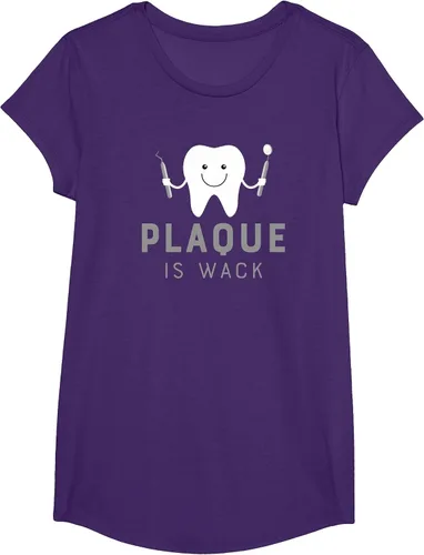 Vista 51 de Plaque is Wack Funny Dental Hygienist T-Shirt Asphalt Grey