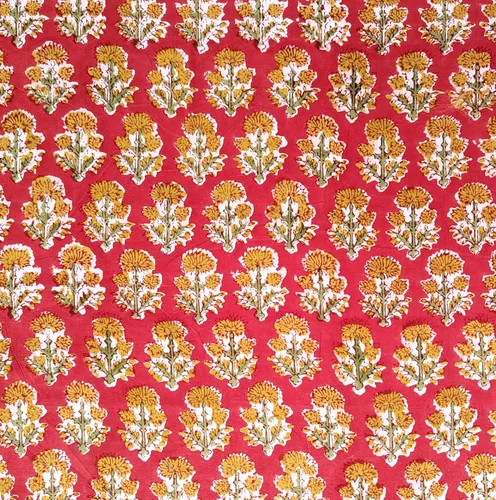 Vista 13 de AVKA Studio Tela con Estampado de Bloques a Mano por Yarda - PRECORTADA 1 Yarda 42 Pulgadas de Ancho - Material 100% Algodón - Patrón Paisley Beige