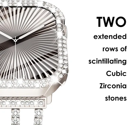 Vista 186 de Surace Bling - Carcasa con protector de pantalla para Apple Watch Series 3, 2, 1 de 1.496 pulgadas