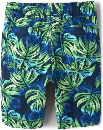 Vista 2 de The Children's Place Boys' Printed Cotton Pull on Jogger Shorts