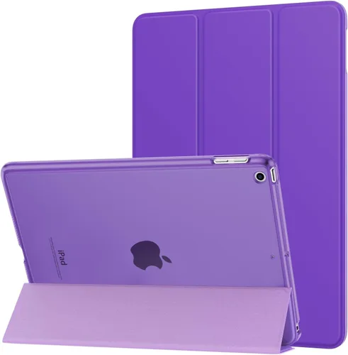 Vista 23 de MoKo Funda para iPad 9.7 2018/2017 de 5ª / 6ª Generación - Funda delgada y ligera con soporte para Smartphone con parte trasera translúcida