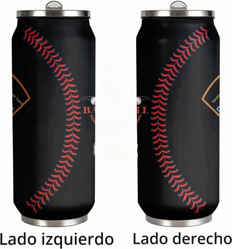 Vista 2 de Vaso de viaje de acero inoxidable para entrenador de béisbol de 17 onzas, 500ml/17oz