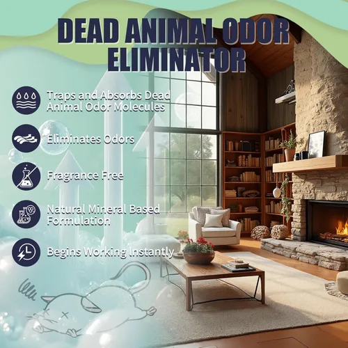 Vista 3 de Eliminador de olores de animales para eliminar olores fuertes, eliminador de olores de animales muertos, uso seguro en interiores y exteriores