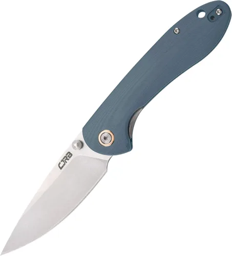 Vista 9 de Cuchillo plegable de bolsillo CJRB Feldspar Stonewash, con hoja de acero D2, mango táctico G10, para uso diario, mango negro (J1912) Liner Lock