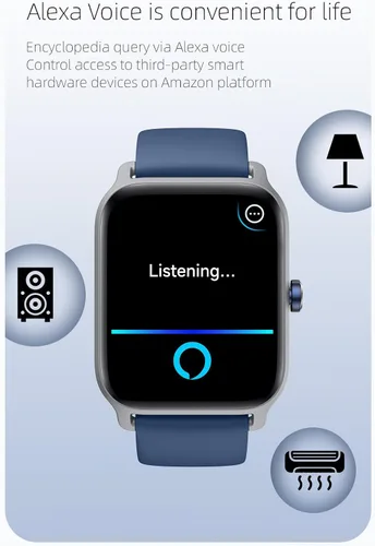 Vista 6 de OCTANDRA Move 2 VeryFit 1.8" Reloj inteligente Bluetooth Responde llamadas Alexa Monitor de frecuencia cardíaca Saturación de oxígeno en sangre
