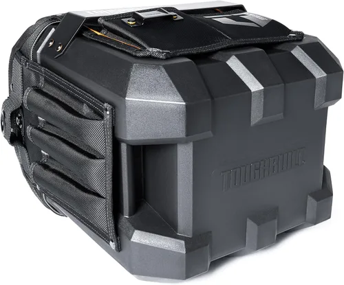 Vista 5 de ToughBuilt Serie ClipTech – Bolsa de herramientas de boca masiva de 12 pulgadas, bolsa de cuerpo duro de apertura amplia con 25 bolsillos, barra