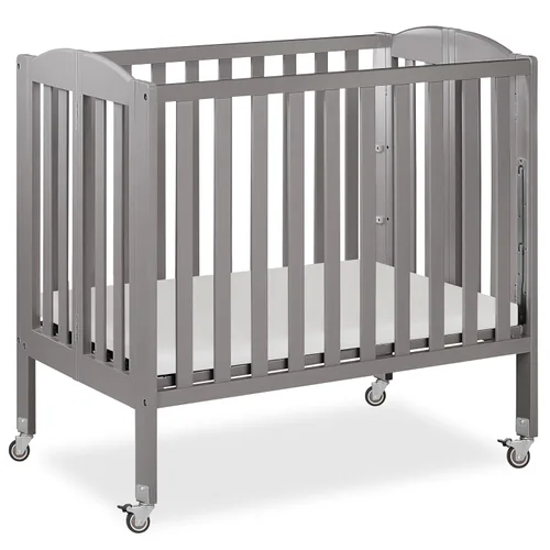Vista 10 de Dream On Me Cuna lateral estacionaria plegable 3 en 1 en blanco, certificado Greenguard Gold, mini cuna