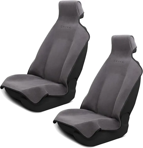 Vista 8 de Asiento - Toalla de microfibra premium para asiento de automóvil, impermeable y resistente al sudor, ajuste universal, lavable a máquina, Beige