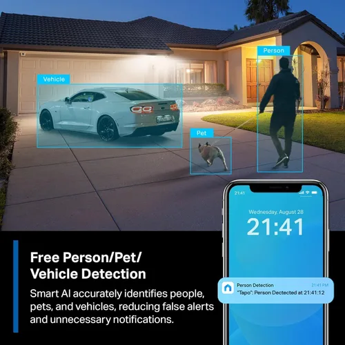 Vista 8 de Tapo MagCam, 2025 Wirecutter Mejor cámara de seguridad para exteriores y elección de editores PCMag, 2K, batería, cámara inalámbrica de montaje