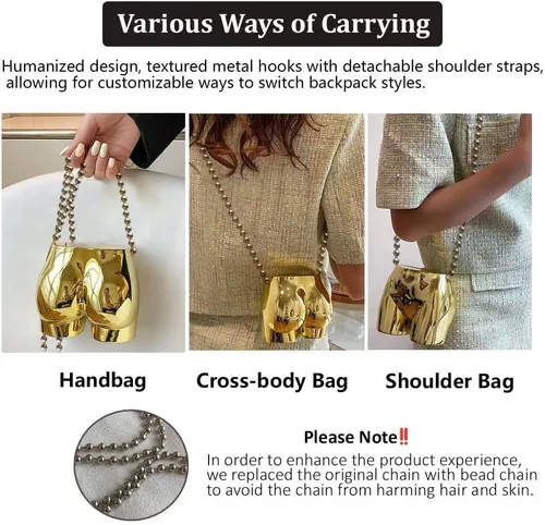 Vista 3 de Mini bolso de noche para mujer, bolso de moda, bolso de hombro, bolso cruzado