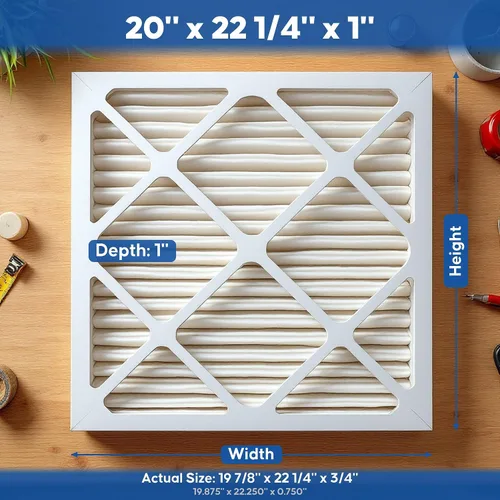 Vista 3 de Aerostar Multi - Filtro de aire de 1 pulgada para aire acondicionado y horno, Blanco