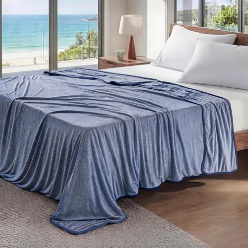 Vista 18 de Bedsure - Manta refrescante para personas que tienen calor al dormir, para habitación de niñas y niños, cobija fresca, ropa de cama ligera