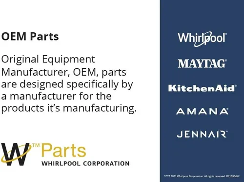 Vista 6 de Whirlpool W11175771 Pieza de repuesto de válvula de entrada de agua para lavavajillas OEM original - Reemplaza W10195047, W10872255, W10327250