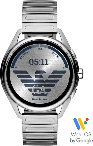 Vista 4 de Emporio Armani - Smartwatch 3 con tecnología Wear OS de Google con altavoz frecuencia cardíaca GPS NFC y notificaciones de celular inteligente