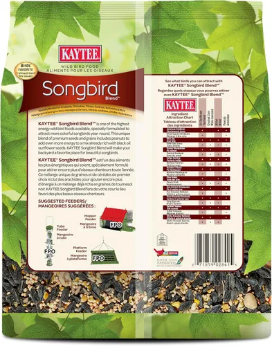 Vista 10 de Kaytee Wild Bird Songbird Blend Semillas para Pájaros, 5 Libras