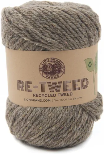 Vista 6 de Lion Brand Yarn ReTweed - Ovillo de lana (1 madeja), color hielo ártico