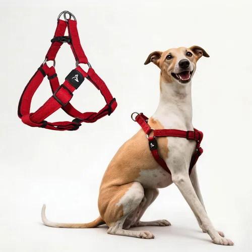 Vista 15 de Kruz - Arnés para perro sin tirones (pecho de 21 a 30 pulgadas, peso de 22 a 53 libras), arnés resistente para razas medianas, ajuste ultra cómodo