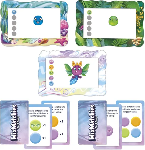 Vista 2 de Hasbro Gaming MixMatchies - Juego de cartas, juego para niños, juego familiar para edades de 8 años en adelante, de 2 a 6 jugadores