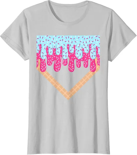 Vista 25 de Baseball Drip Boys Home Plate Ice Cream Sport Players & Fans Camiseta