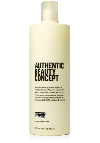 Vista 7 de Authentic Beauty Concept Replenish Cleanser Champú Cabello dañado Nutre y fortalece el cabello Vegano y libre de crueldad Sin sulfatos
