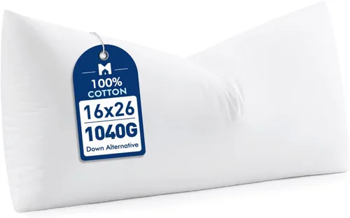 Vista 11 de MIULEE - Inserto de almohada de plumón sintético de 14 x 22 pulgadas, almohada esponjosa y suave para sofá, cama, almohada lumbar de lujo