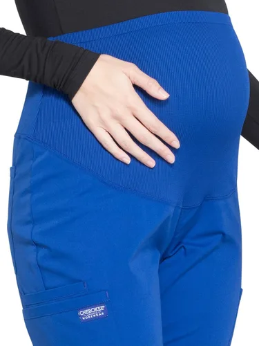 Vista 3 de Cherokee Pantalones de maternidad para mujer, ropa de trabajo profesional suave elástico WW220