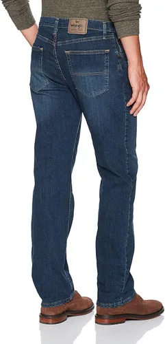 Vista 2 de Wrangler Authentics - Jeans para hombre flexibles con 5 bolsillos y de corte regular