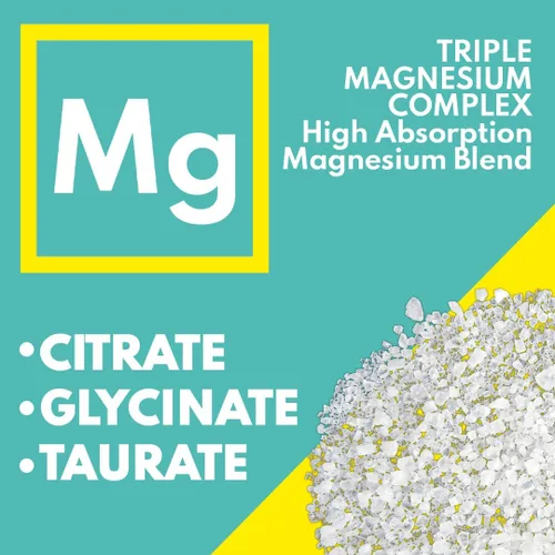 Vista 2 de VAL Triple Magnesio Complejo en Polvo – Citrato, Glicinato, Taurato – Bebida relajante antiestrés – Sabor natural de limón – 400 mg de magnesio