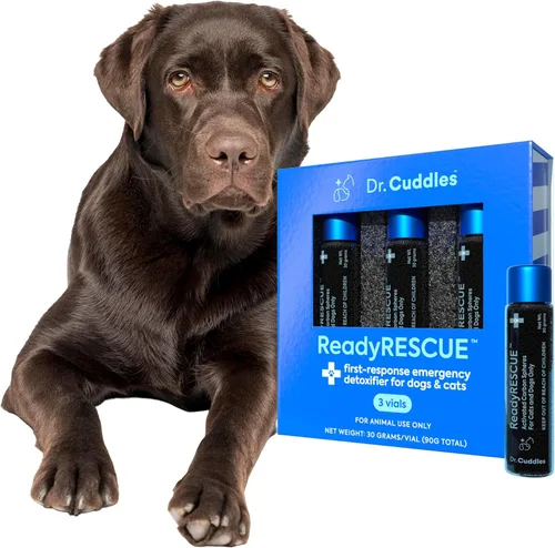 Vista 12 de Dr. Cuddles ReadyRESCUE – Carbón Activado de Nueva Generación para Perros y Gatos, 30g - Desintoxicación de Toxinas de Grado Veterinario - Botiquín