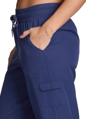 Vista 31 de RBX - Pantalón capri deportivo con cordón,ligero, con bolsillos y estilo cargo, para mujer