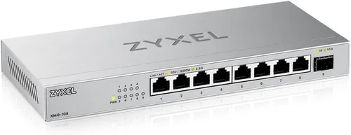 Vista 10 de Zyxel Conmutador Ethernet de red de 5 puertos No administrado 2.5G XMG-105 5x 2.5G + 1x 10G SFP+, Fanless, Plug-and-Play Installation