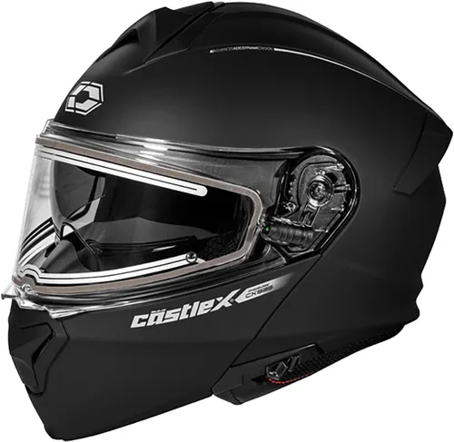 Vista 6 de Castle X CX935 Raid - Casco eléctrico modular para nieve (brillo rosa glo/carbón - XS)