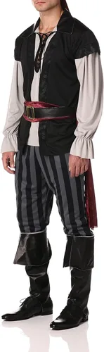 Vista 2 de Scallywag - Disfraz de pirata para hombre, Multi
