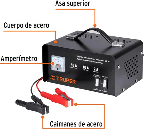Vista 2 de TRUPER CARBA-50 Cargador de batería de coche de 12 V/50 amperios