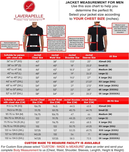 Vista 5 de Laverapelle Chaqueta de piel de cordero auténtica para hombre (negro, chaqueta bombardera) - 1501361, Negro