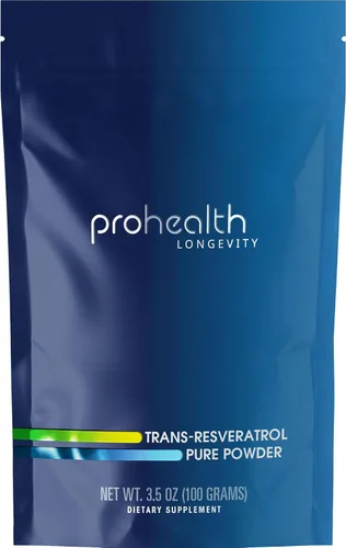 Vista 10 de ProHealth Longevity - Polvo de resveratrol puro micronizado de 1.06 oz - 98% grado farmacéutico puro, 1000 mg por cucharada, absorción superior