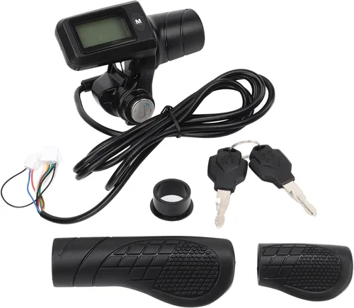 Vista 6 de 805 - Juego de empuñadura de acelerador con panel de visualización LCD, soporte de acelerador medio con panel LCD para manillares de 0.886 in