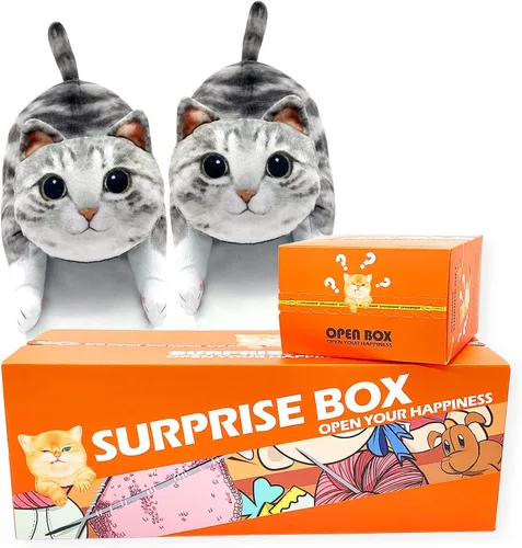 Vista 8 de Divertidas pantuflas de gato mullidas para mujer, zapatos de casa esponjosos, bonitas pantuflas de animales para interiores y exteriores, suaves