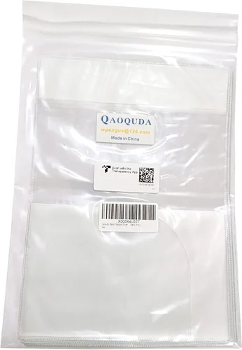 Vista 4 de Protector de pasaporte de plástico (paquete de 5) (transparente transparente), Transparente (Transparent Clear), Transparente
