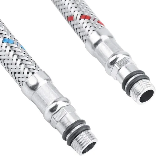 Vista 7 de Conector de grifo de compresión de acero inoxidable, manguera de suministro de agua flexible Se del grifo, Bdsxc66 para agua fría y caliente