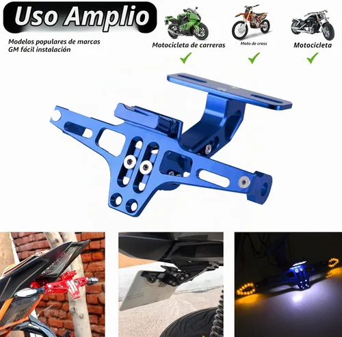 Vista 6 de LKV - Marco universal para placa de matrícula de motocicleta con luz LED