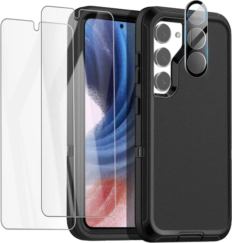 Vista 9 de AICase Funda para Samsung Galaxy S23 (6.1 pulgadas) con protector de pantalla, protección resistente de servicio pesado contra caídas, cuerpo