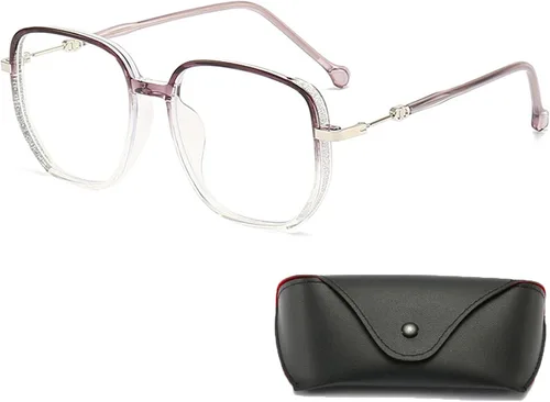 Vista 9 de Gafas de lectura bifocales, gafas de lectura de luz anti-azul portátiles de moda para mujer Negro