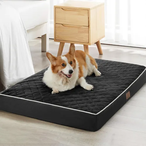 Vista 24 de WNPETHOME Camas ortopédicas XL para perros grandes, impermeables, extra grandes, con funda extraíble y lavable, cama para jaula de perro