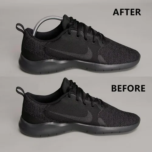 Vista 7 de 10 pares de árboles de zapatos de plástico para hombres (blanco)