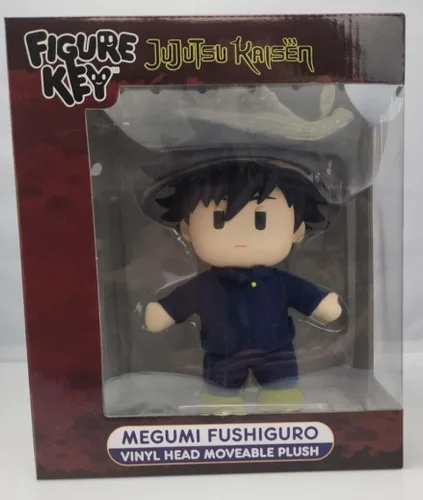 Vista 2 de Great Eastern Entertainment FigureKey Jujutsu Kaisen Megumi Fushiguro 2 Cabeza de plástico movible Ver felpa 8" H