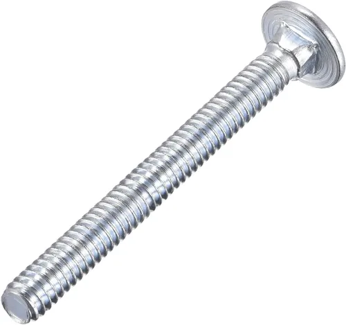 Vista 5 de uxcell Perno de carro de 1/4-20x3" Cuello cuadrado de cabeza redonda Q235 Acero al carbono 25pcs