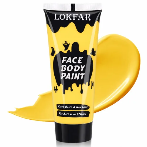 Vista 24 de Pintura corporal blanca para maquillaje de Halloween, crema a base de agua Blanco