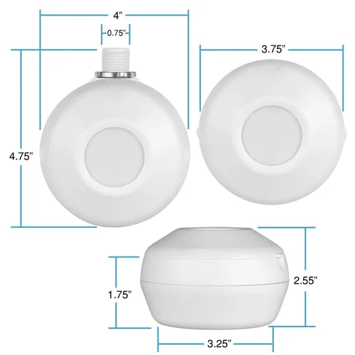 Vista 5 de ENERLITES High Bay - Sensor de movimiento de ocupación de techo de voltaje de línea PIR de 360 grados con atenuación de cosecha de luz diurna