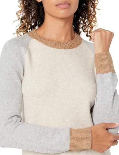 Vista 3 de Tienda Essentials - Suéter de mangas largas cuello redondo y de ajuste clásico para mujer suave al tacto